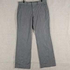 Express‎ Design Studio Producer Mens 34x32 Grey Pinstripe Dress Pants Straight